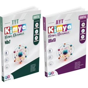 Orbital Yayınları TYT AYT Kimya Deneme Seti 2 Kitap
