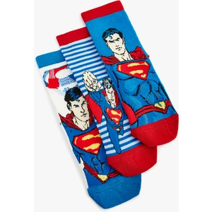 3'lü Superman Baskılı Çorap Seti Lisanslı