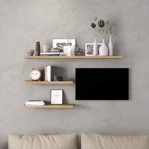 Life Deco Tv Sehpa Ünitesi Duvar Rafı Safir Meşe LD-5000-R5S