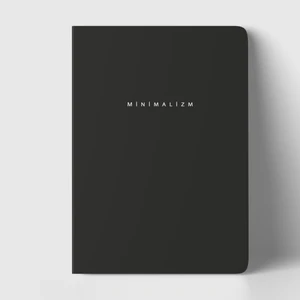 Joo Studio Minimalizm Siyah Defter Çizgili