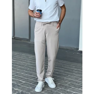 Elit Wear Erkek Ipli ve Beli Lastikli Jogger Chino Pantolon