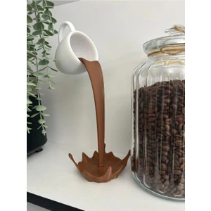 Dökülen Kahve Figürü - 3D