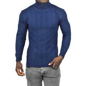 Slim Fit Baklava Desenli Tam Balıkçı Yaka Boğazlı Triko Balıkçı Yaka Kazak 2505507