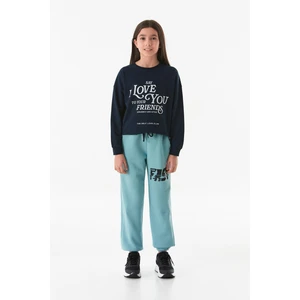 3 Iplik Fast Yazı Baskılı Jogger Unisex Çocuk Eşofman Altı
