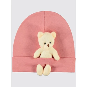 Civil Baby Bebek Oyuncaklı Şapka Somon