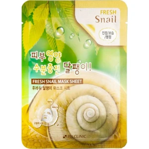 Salyangoz Özü Içeren Nemlendirici ve Onarıcı Kağıt Maske 3W Clinic Fresh Snail Mask Sheet