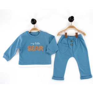 Baby Wings Bear Nakışlı Erkek 2'li Takım
