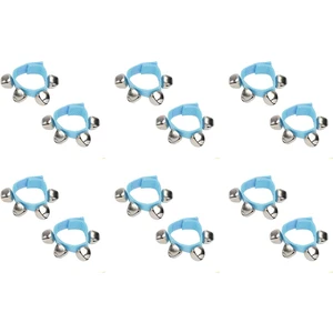 BZ-402S 6'lı Bilek Zili Orff - Ritim Aleti Seti - Mavi