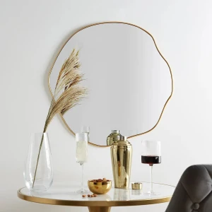 Mks Design Asimetrik Duvar Dekor Aynası / Asimetrik Ayna / Konsol Aynası / Düzensiz Ayna / Dekor Aynası