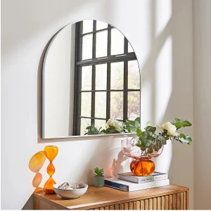 Mks Design Yarım Ay Dekor Aynası / Asimetrik Ayna / Konsol Aynası / Düzensiz Ayna / Makyaj Aynası