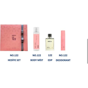 122 Edp Kadın Parfüm + No:122 Vücut Spreyi + No:122 Deodorant Set Yms