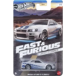 Hot Wheels Brian O'conner 3/5 - Hot Wheels Nissan Skyline Gt-R (BNR34) (1/64) Fast & Furious