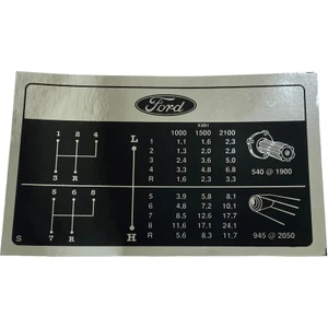 Peren Traktör C5NN7B292C - Ford Traktör Vites Şeması 2000, 3000 Uyumlu