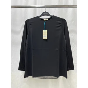 Zeynep Butik Efraze Uzun Kollu Önü Şifon Penye Içlik Tunik Body Bluz 71 cm 4433 1632