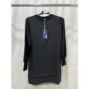 Zeynep Butik Süssü Uzun Kollu Önü Şifon Penye Içlik Tunik 89 cm 875 1622