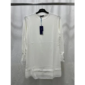 Zeynep Butik Süssü Uzun Kollu Önü Şifon Penye Içlik Tunik 89 Cm 875 1622