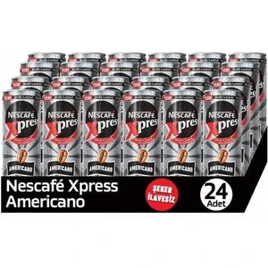 Xpress Americano Şekersiz Soğuk Kahve 250 ml x 24 Adet