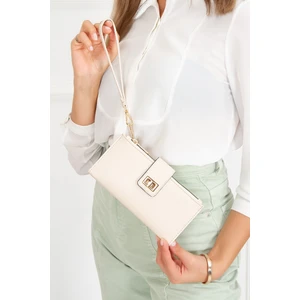Newish Polo Kadın Bej Soft Doku Kartlık ve Cüzdan newpolo049