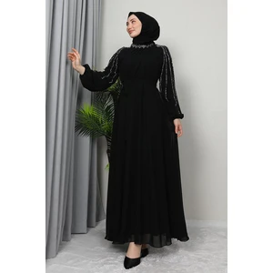 Giza Store Semra Tesettür Elbise Siyah