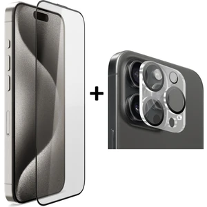 iPhone 16 Pro Max Uyumlu Warrior Strong Ekran Koruyucu + Kamera Lens Koruyucu Set