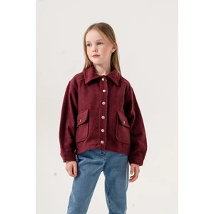 Kız Çocuk Içi Astarlı Cepli Ceket G1536