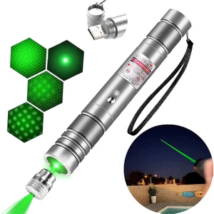 PRO-303 USB Şarjlı Yeşil Lazer Pointer, Sunum Kalemi, Güçlü Şarjlı Lazer Işaretleyici