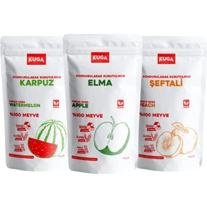 Freeze Dried Fruits-Dondurularak Kurutulmuş Meyveler-(Elma-Karpuz-Şeftali)