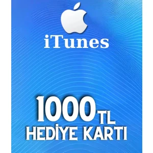 App Store & Itunes Hediye Kartı 1000 Tl