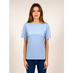 Kadın Buz Mavi T-Shirt. Regülar Fit (Normal) Kalıp, Basic Model.