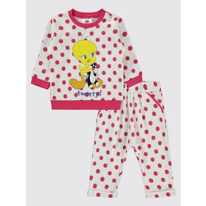 Kız Bebek Takım 6-18 Ay Ekru