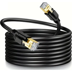 Yeni Nesil RJ45 Kablo CAT7U/FTP Patch Altın Kaplama Korumalı Yüksek Hızlı 10GB/SN Ağ Lan Ethernet Kablosu 1 Metre