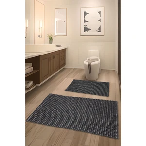 Feel Home Pamukkale Kaymaz Taban, Süper Emici 2'li Pamuk Ultra Lüks Banyo Paspası Seti