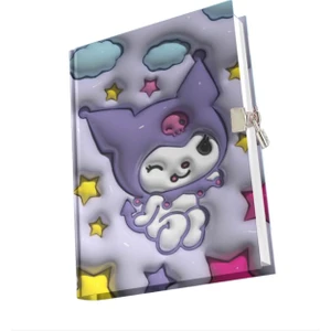 Bambus Home Kuromi Karakter Kilitli Hatıra Günlük Anı Defteri Yıldız Kuromi Seri
