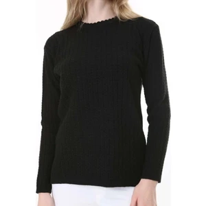 Fresh Moda Kadın Saç Örmeli Anne Triko Kışlık Yün Kazak