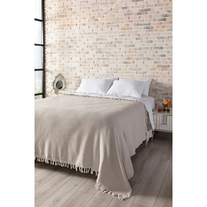 Naturel Çift Kişilik Yatak Örtüsü 210 x 240 cm  Çok Amaçlı Örtü