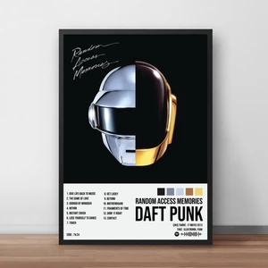 Orenda Art Daft Punk - Random Access Memories Albüm Spotify Çerçeveli Poster Tablo