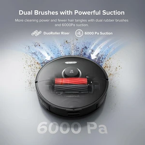 6000PA Ultra Güç Halı Tanıma+Mop Kaldırma Özellikli Robot Süpürge Hepa Filtre Kamera Lidar Tarama + Onerous Lambader