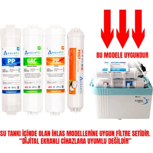 İhlas Aura Cebilon Silver Platinum ve Plus Uyumlu 4'lü Filtre Seti