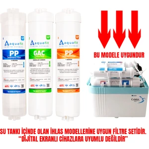İhlas Aura Cebilon Silver Platinum ve Plus Uyumlu 3'lü Filtre Seti