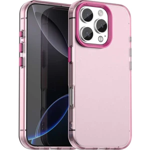 iPhone 16 Pro Pc+Tpu+Pet Mat Düşmeyi Önleyici Telefon Arka Kapağı (Yurt Dışından)