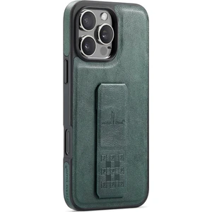 iPhone 16 Pro Kickstand Deri Ince Arka Kapak (Yurt Dışından)