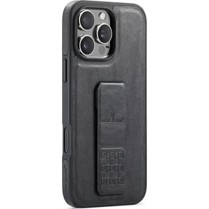 iPhone 16 Pro Kickstand Deri Ince Arka Kapak (Yurt Dışından)