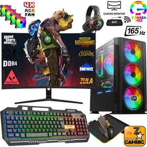 RX35 Intel Core I5-12400F 16 GB Ram 512 GB M.2 Nvme SSD 8gb 256BIT RX580 24" 165Hz Oyuncu Masaüstü Bilgisayar