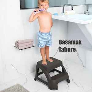 AK-642 Basamaklı Tabure Mutfak Merdiveni Katlı Basamak Merdiven Tabure Çocuk Merdiveni Bitter
