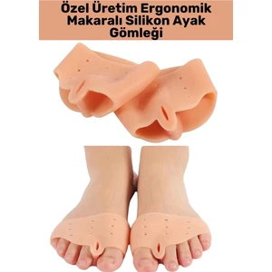Premium Bunyon Ayak Baş Parmak Kemik Koruyucu Silikon Makaralı Ayak Parmak Ayırıcı Düzeltici 1 Çift