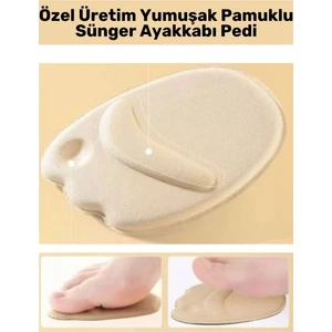 Yüksek Kaliteli Gündelik Kullanım Bunyon Yumuşak Pamuklu Ultra Esnek Sünger Ayakkabı Pedi 3 Çift