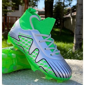 Pele-flt Çocuk Çoraplı Dişli Krampon Futbol Ayakkabısı