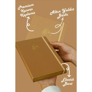 Victoria's Journals Bujo Kraft Keten Defter 96 Yaprak A5 150 Gr. Kraft Çizgili