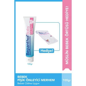 Baby Pişik Önleyici Merhem 100gr & Müslin Bebek Örtüsü Hediye
