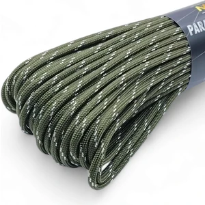 Mg Ropes Polyester Paracord Ip 4 mm Haki Beyaz Desenli Renk 30 Metre